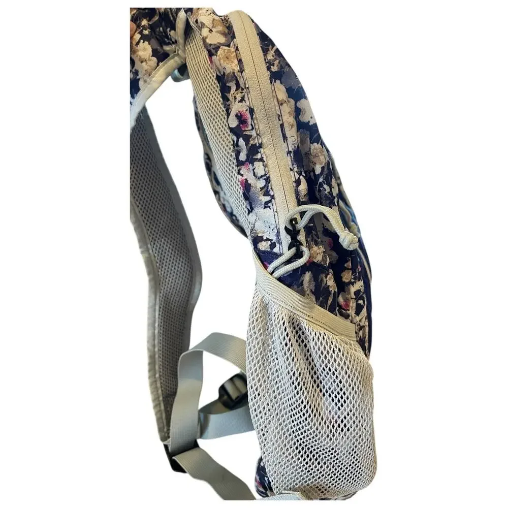 Eddie Bauer Stowaway Convertible Light Backpack Daypack Floral Design